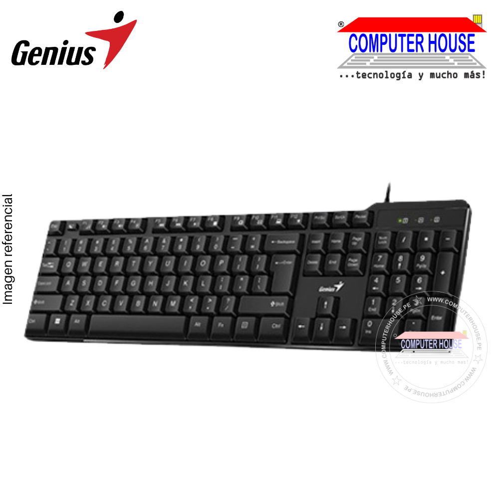 GENIUS teclado KB-100X ,USB, SP BLACK (31310049401)