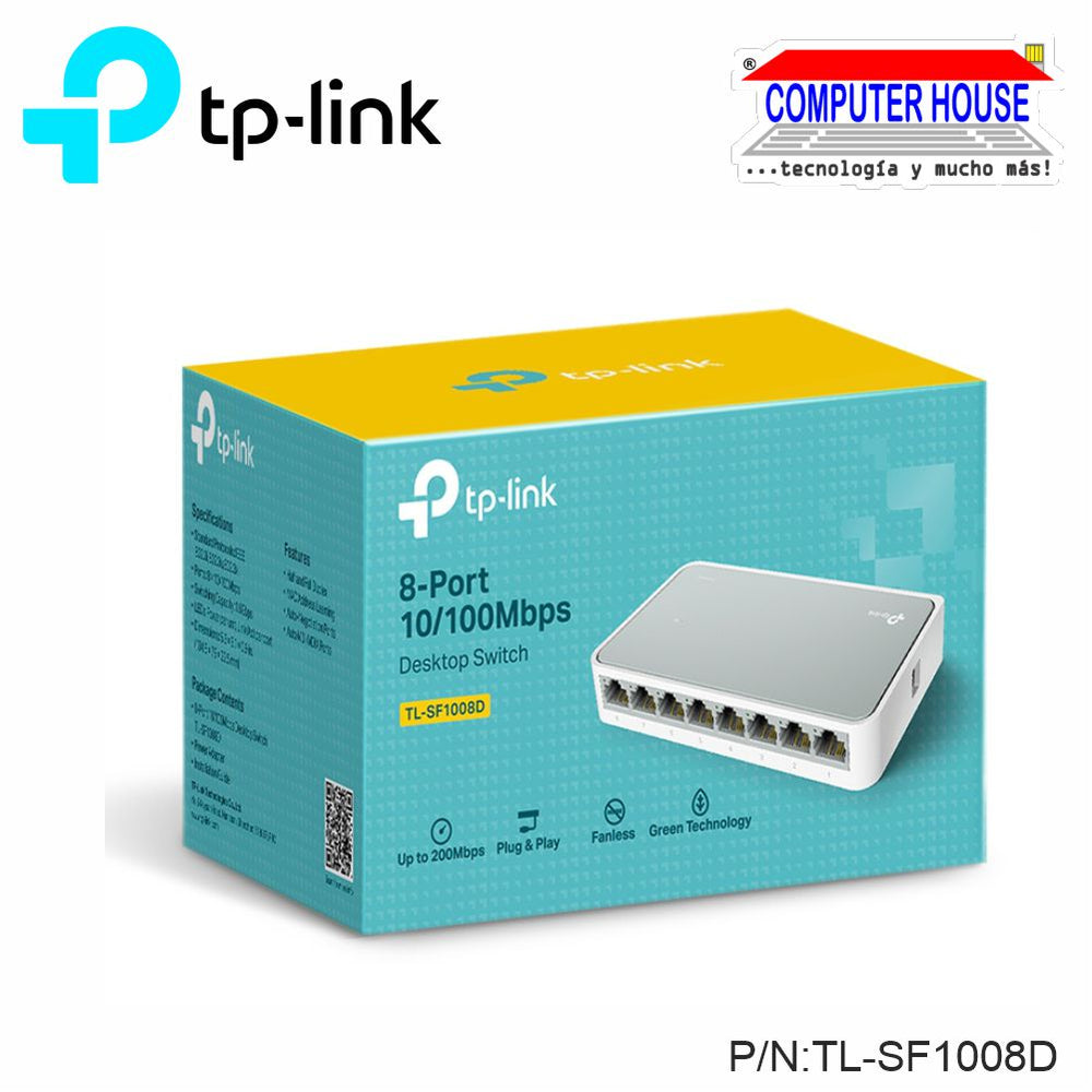 TP-LINK TL-SF1008D, Switch 8 puertos 10/100 Mbps.