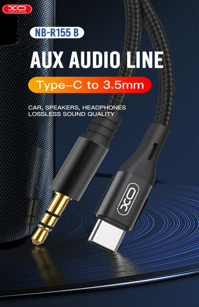 Adaptador XO de audio Plug/Jack 3.5mm a conexión tipo C (XO-NBR-155B)