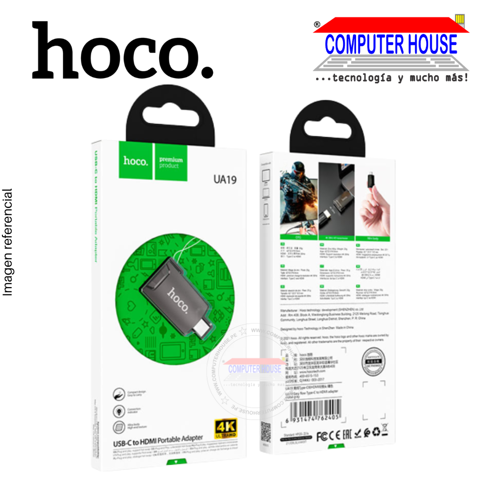 Adaptador HOCO UA19 USB-C A HDMI