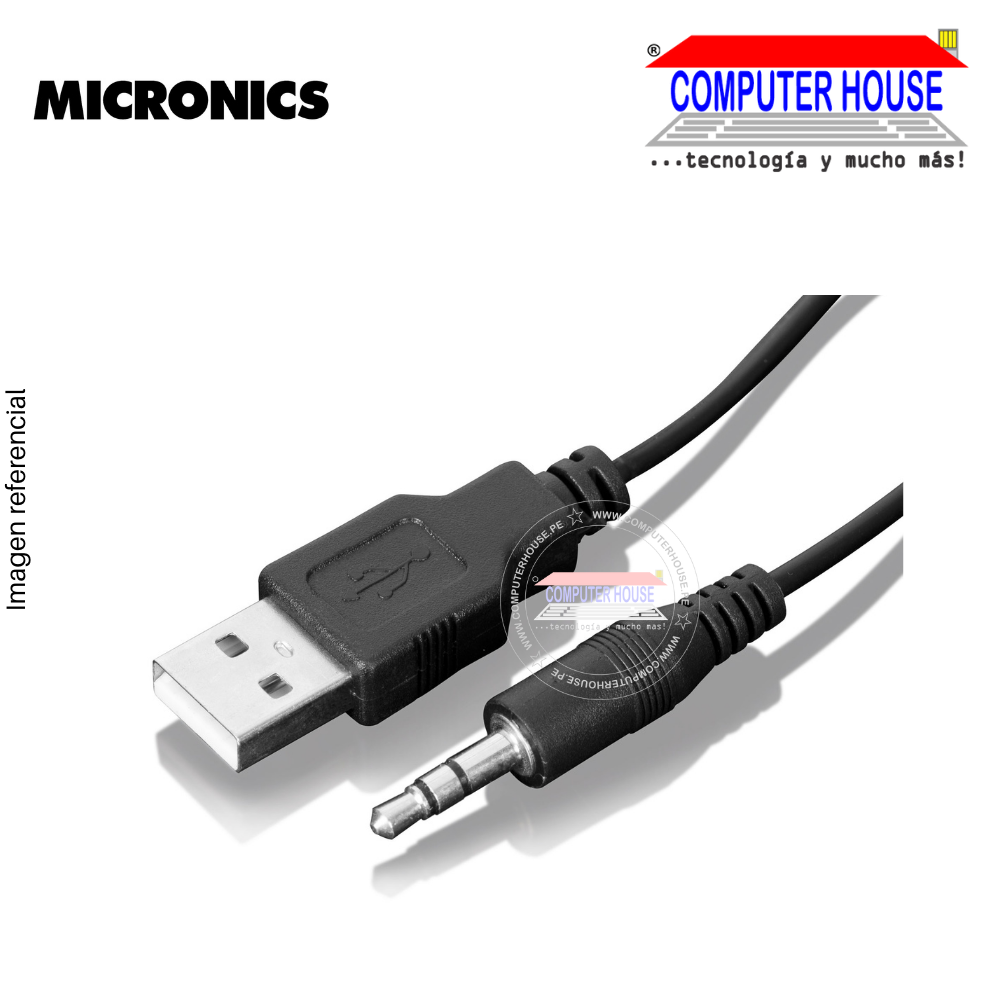 Parlante 2.0 MICRONICS MIC S327+ NEON PLUS USB LED RGB