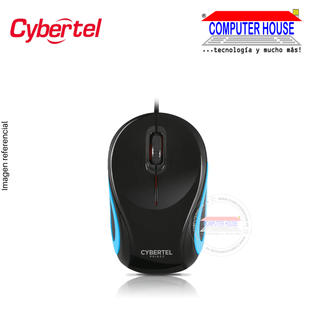 CYBERTEL Mouse alámbrico PRINCE M230 conexión USB.