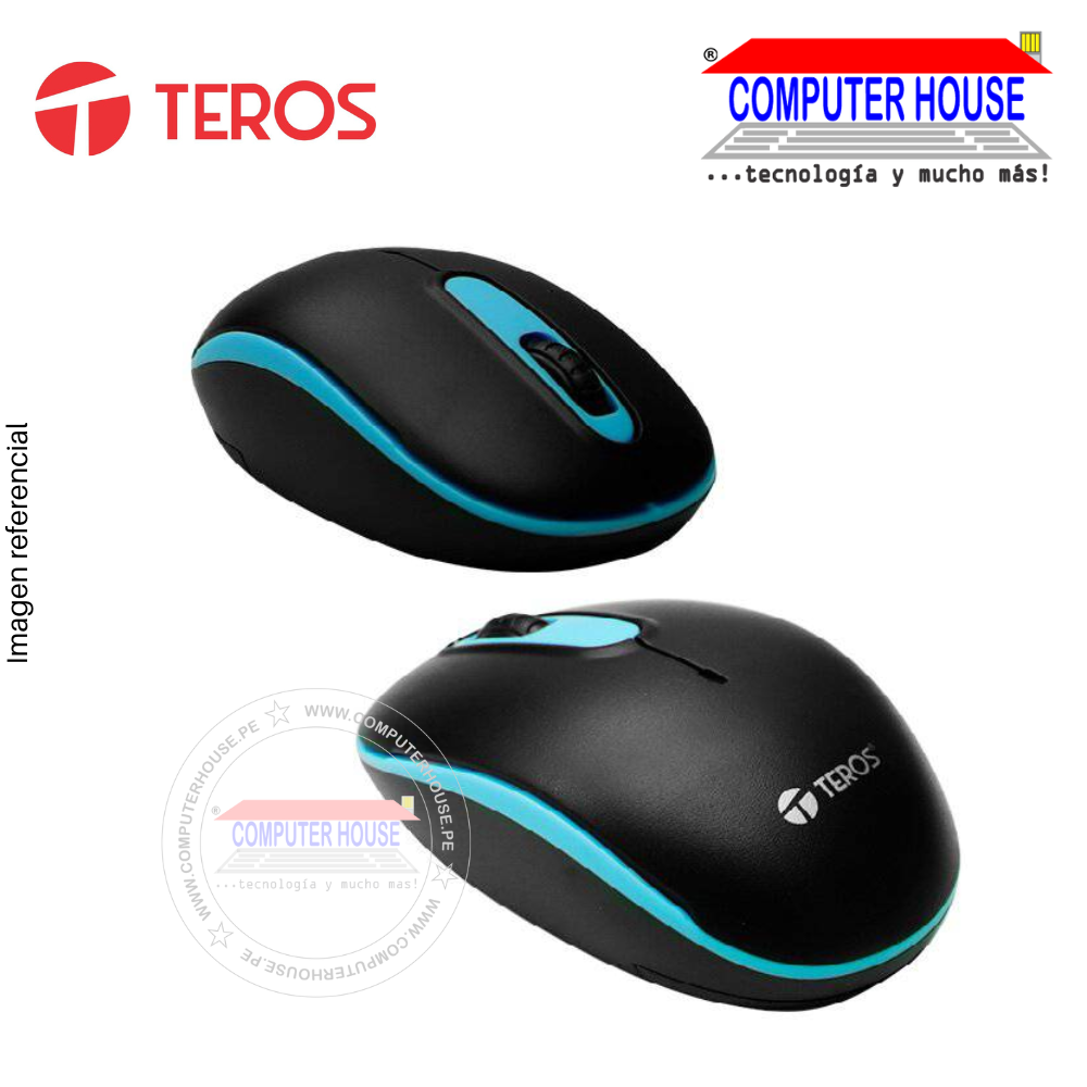 TEROS Mouse inalámbrico conexión USB.