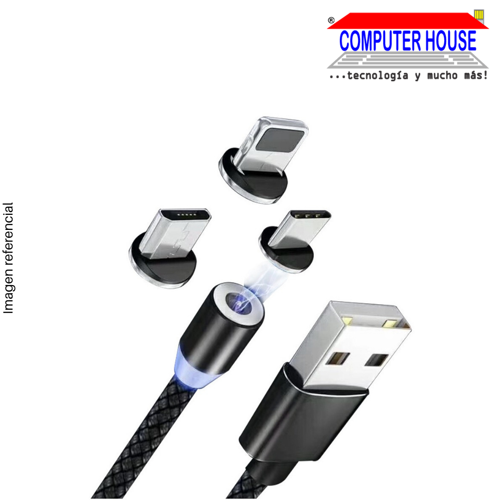 Smartphone Cable X-CABLE 3 in 1 Magnetic Metal Lightning/Type-C/V8