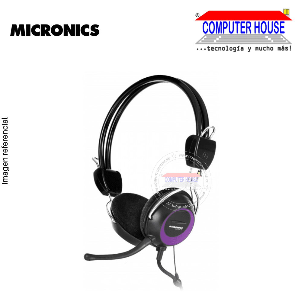 Audífono MICRONICS Citrix+ MIC H715, con micrófono, colores, 3.5mm.