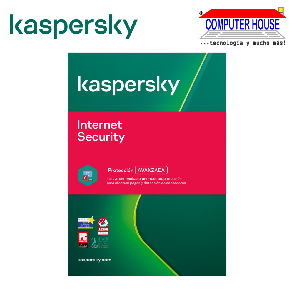 Antivirus KASPERSKY Internet Security, 1 PC 1 Año.