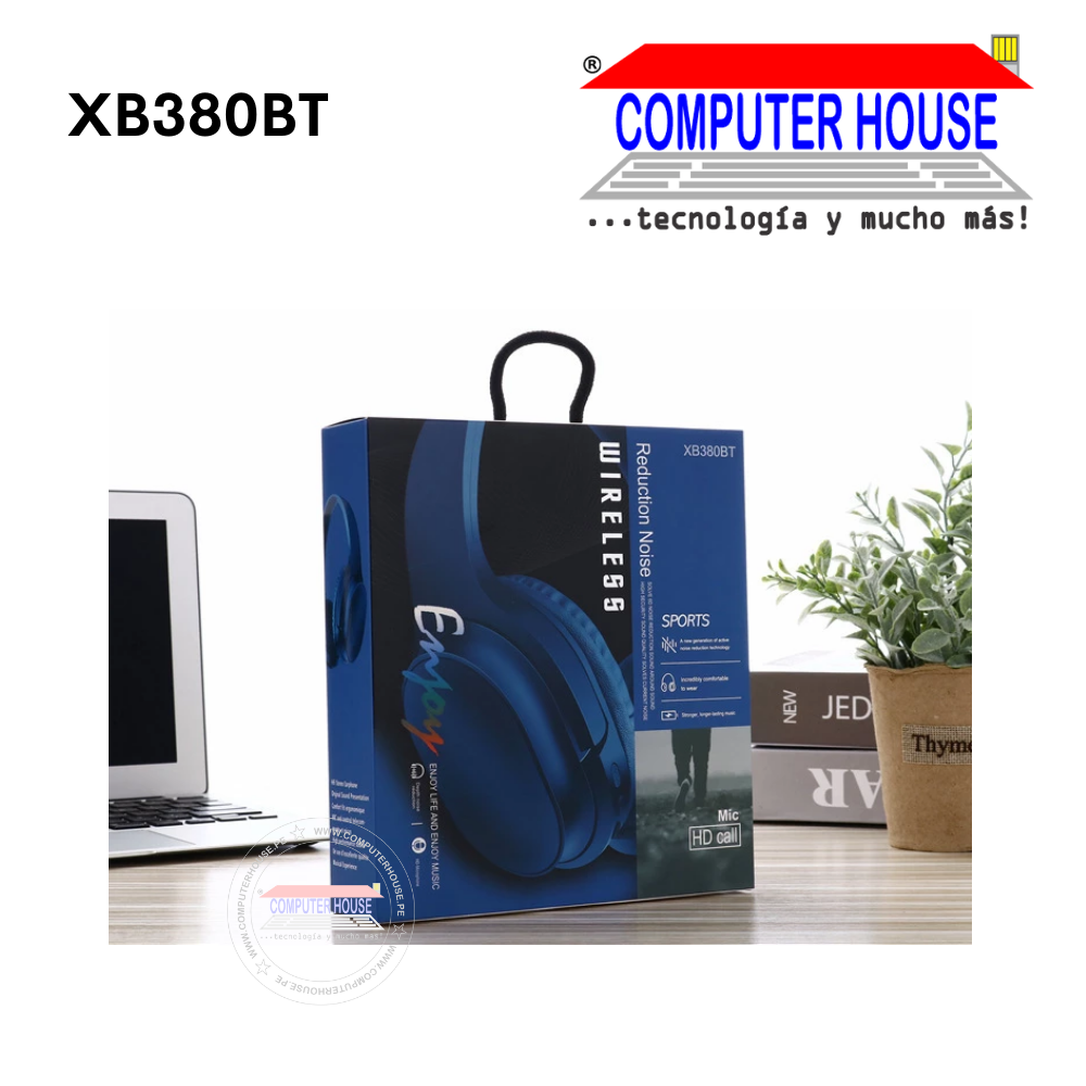 Audífonos BLUETOOTH XB380BT SPORTS, Wireless Enjoy, COLORES