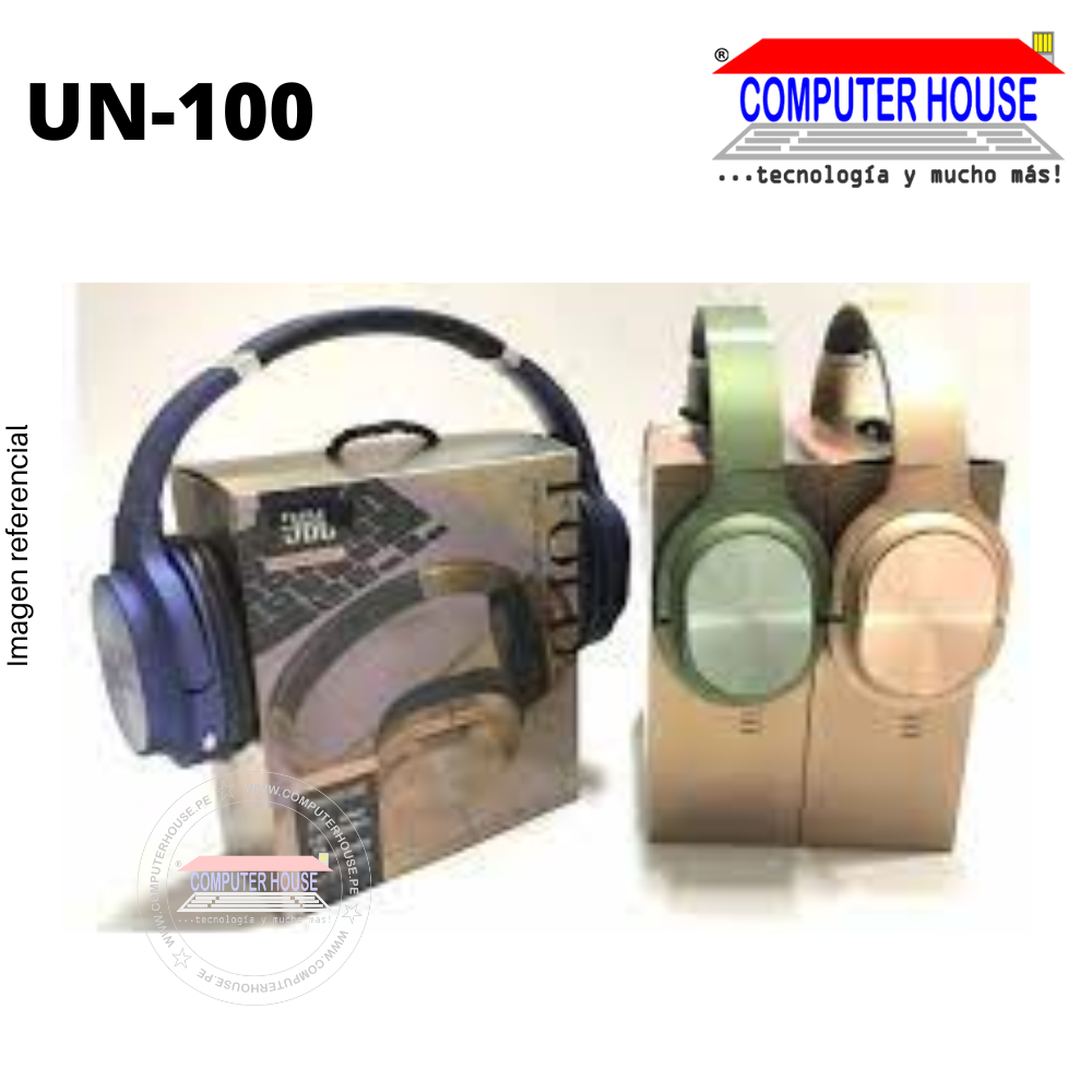 Audífonos BLUETOOTH UN-100 EXTRA BASS