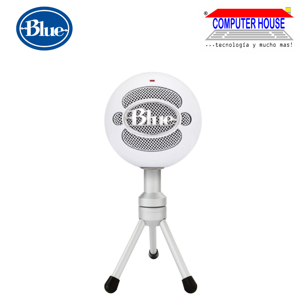 Micrófono BLUE by Logitech SNOWBALL ICE USB modo Cardioide White (988-000070)