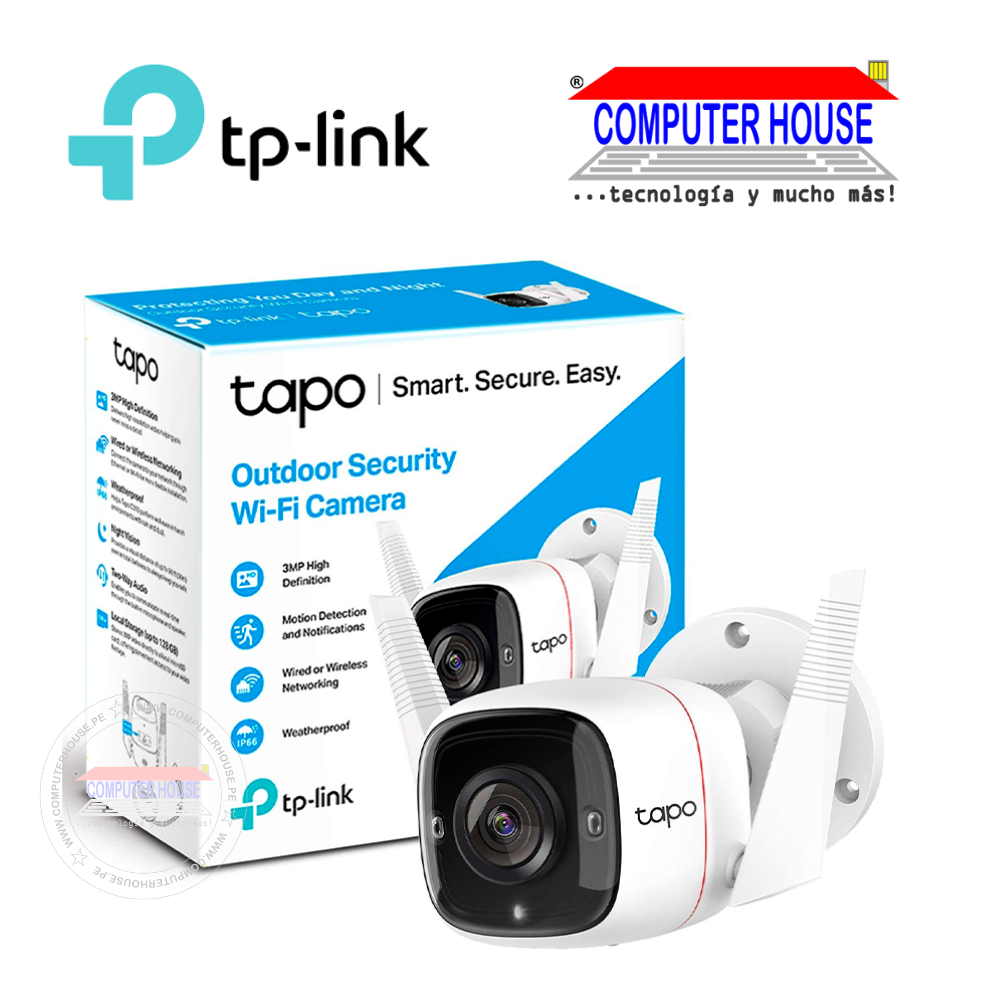 TP-LINK Camara IP TAPO C310, cámara Wi-Fi de seguridad para exteriores.