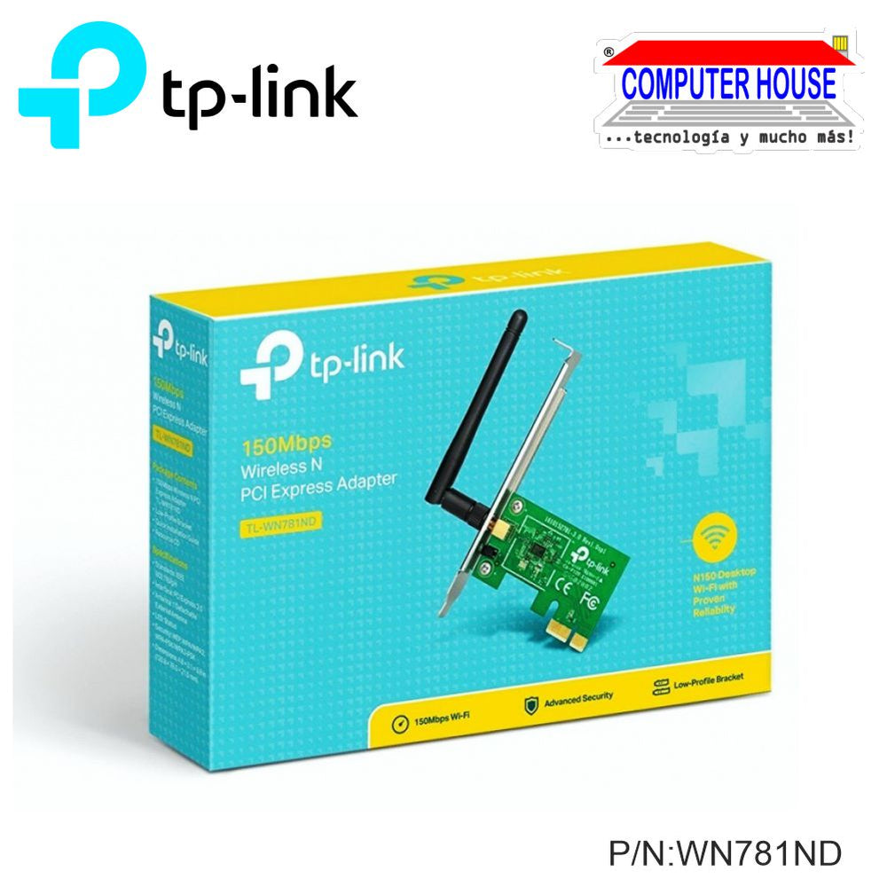 Tarjeta de red inalámbrica TP-LINK WN781ND PCI Express N 150Mbps