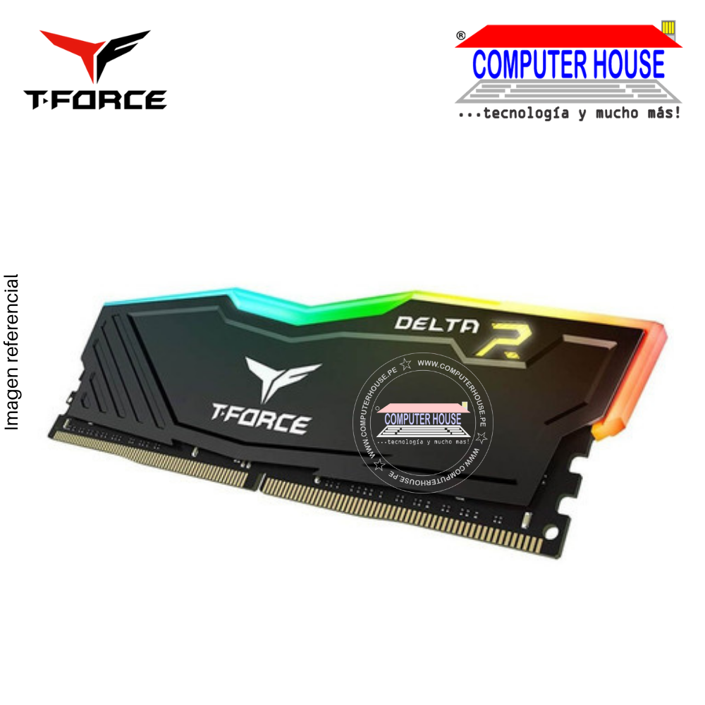 Memoria RAM DDR4 16GB TEAMGROUP DIMM 3200Mhz T-FORCE Delta RGB