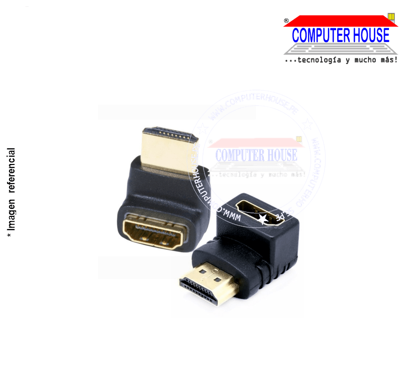 Adaptador HDMI Macho a HDMI Hembra tipo L