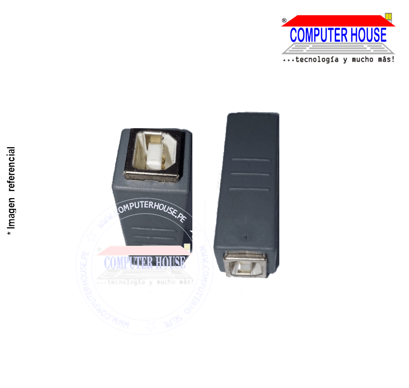 Generic USB adapter, 1xUSB-B Printer Female to 1xUSB-B Printer Female.