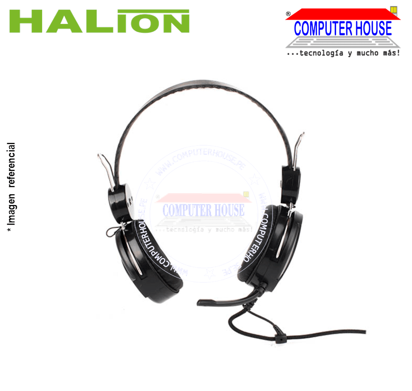 Audífono alámbrico HALION HA-211 con micrófono 3.5mm