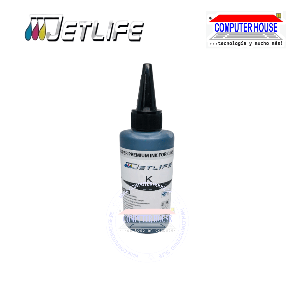 JETLIFE Black Universal Ink Bottle 100ml