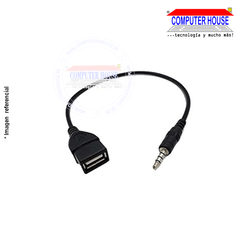 USB Female to Auxiliary Male Cable