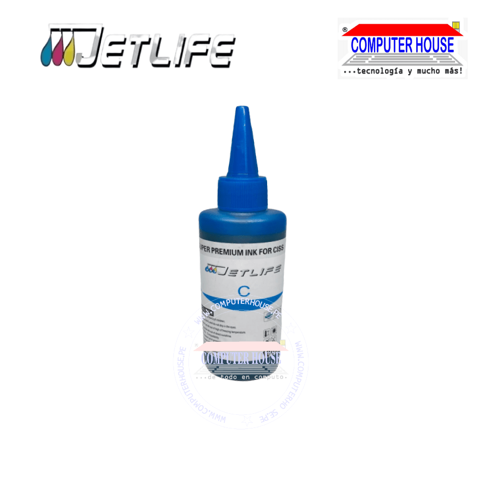 Universal Ink Bottle JETLIFE Cyan 100ml