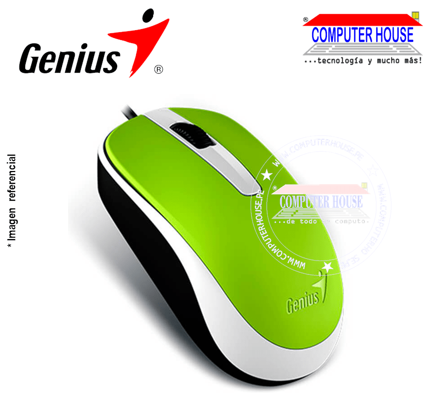 GENIUS Mouse alámbrico DX-110 USB Óptico 1000 DPI (31010116105) conexión USB.