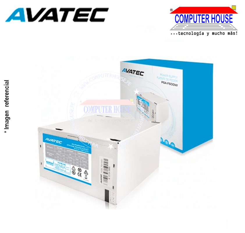 AVATEC PSA-F600W, 600W power supply.