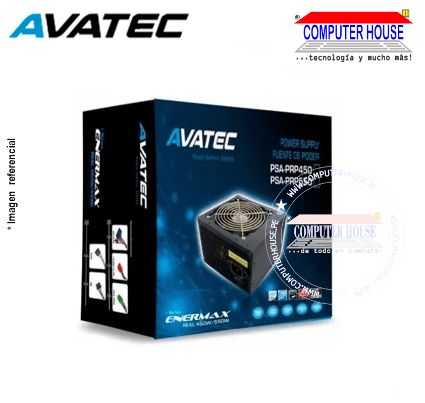 AVATEC PSA-PRP450W, 450W Real Power Supply.