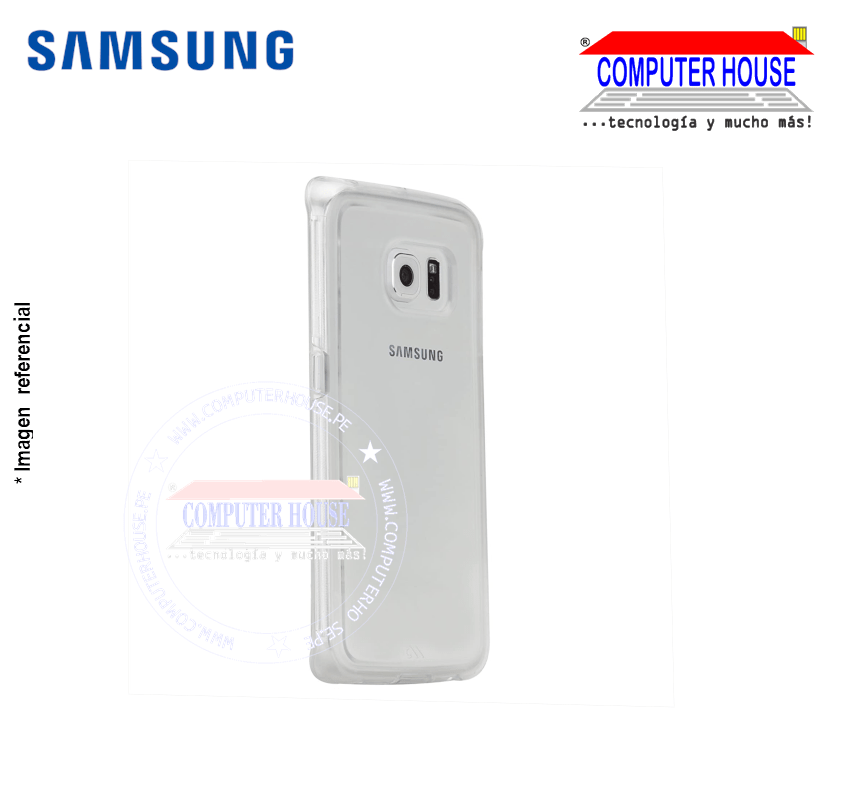 Funda / Carcasa SAMSUNG Galaxy S6 Edge Transparente
