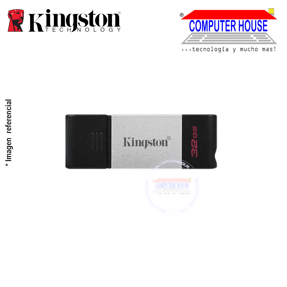 Memoria USB KINGSTON 32GB, DataTraveler 80, USB-C 3.2 Gen1, (DT80/32GB)