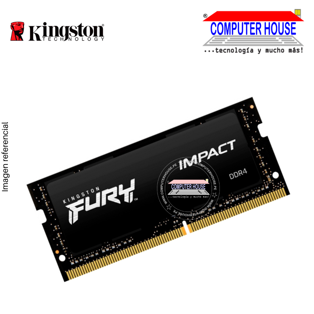 Memoria RAM DDR4 8GB KINGSTON SODIMM 3200Mhz Fury Impact