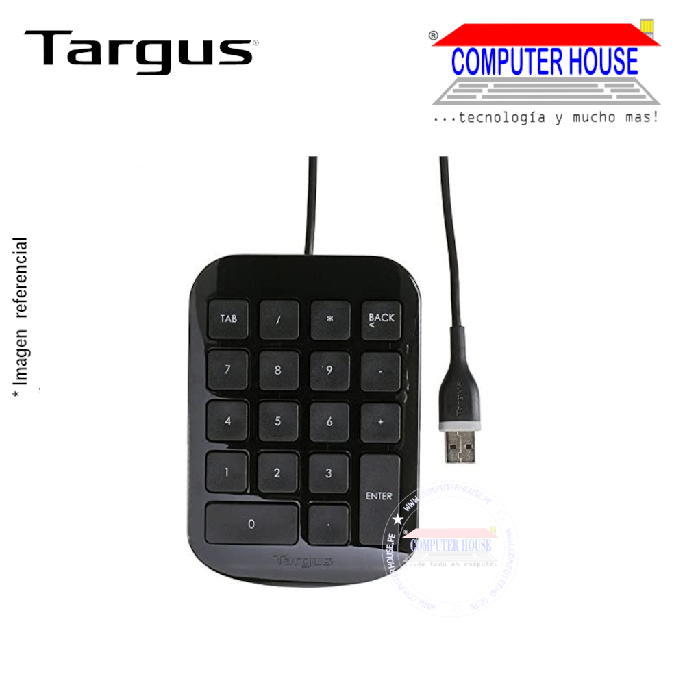 TARGUS Teclado alámbrico numérico (AKP10US) conexión USB.