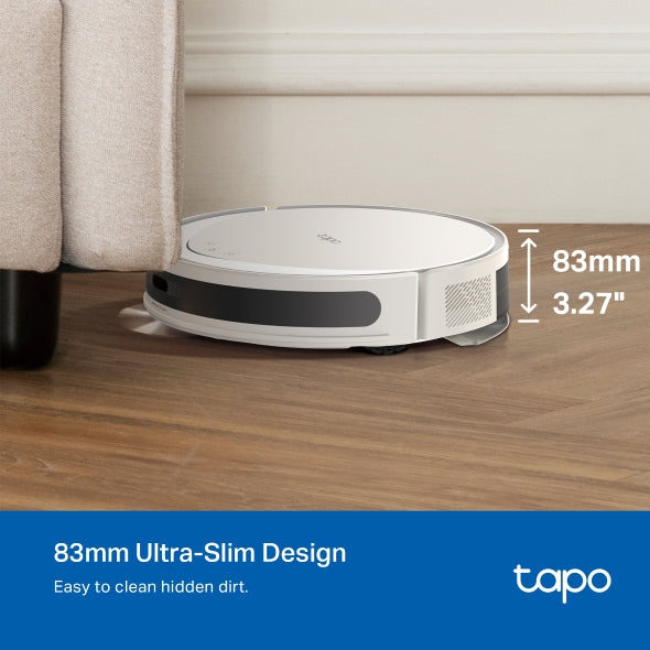 Aspiradora Robot TAPO RV20 Max, Limpieza personalizada, Potencia de Succión de 5300Pa, Sistema de navegación MagSlim™ LiDAR, Control por Voz y App.