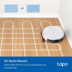 Aspiradora Robot TAPO RV20 Max, Limpieza personalizada, Potencia de Succión de 5300Pa, Sistema de navegación MagSlim™ LiDAR, Control por Voz y App.