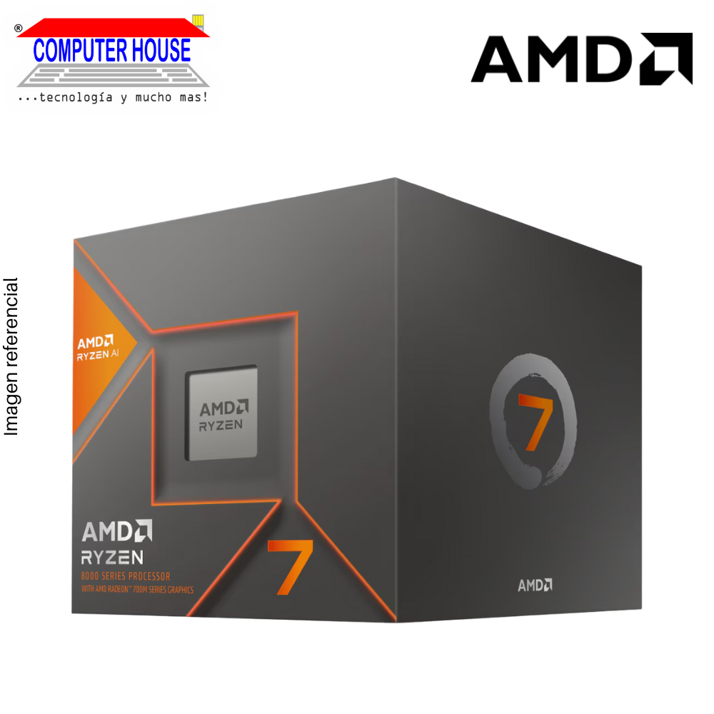Procesador AMD Ryzen™ 7-8700G, 4.20/5.10GHz turbo, 16MB de caché, 8 núcleos.