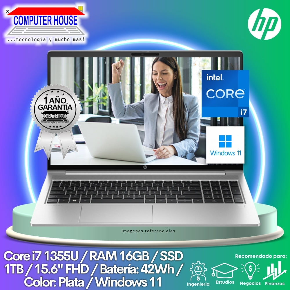 Laptop HP ProBook 450, Core i7-1355U, RAM 16GB, SSD 1TB, 15.6