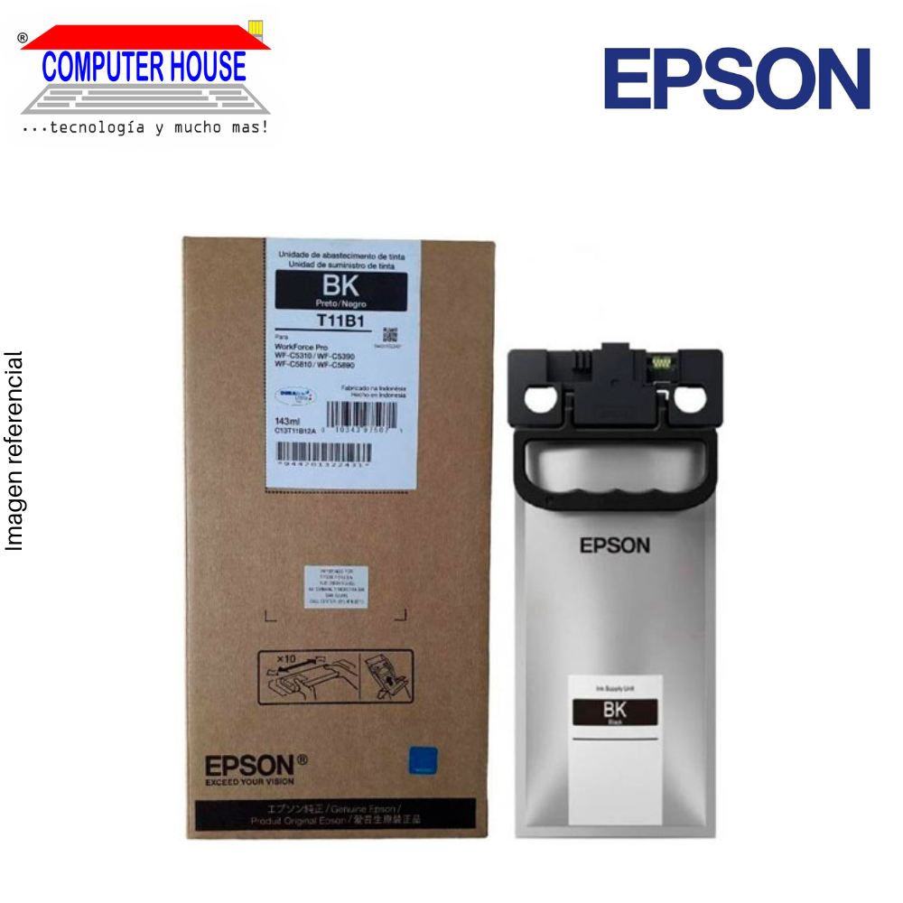 Tinta EPSON T11B Negro, para WorkForce C5810/C5310/C5390/C5890. (T11B120-AL)