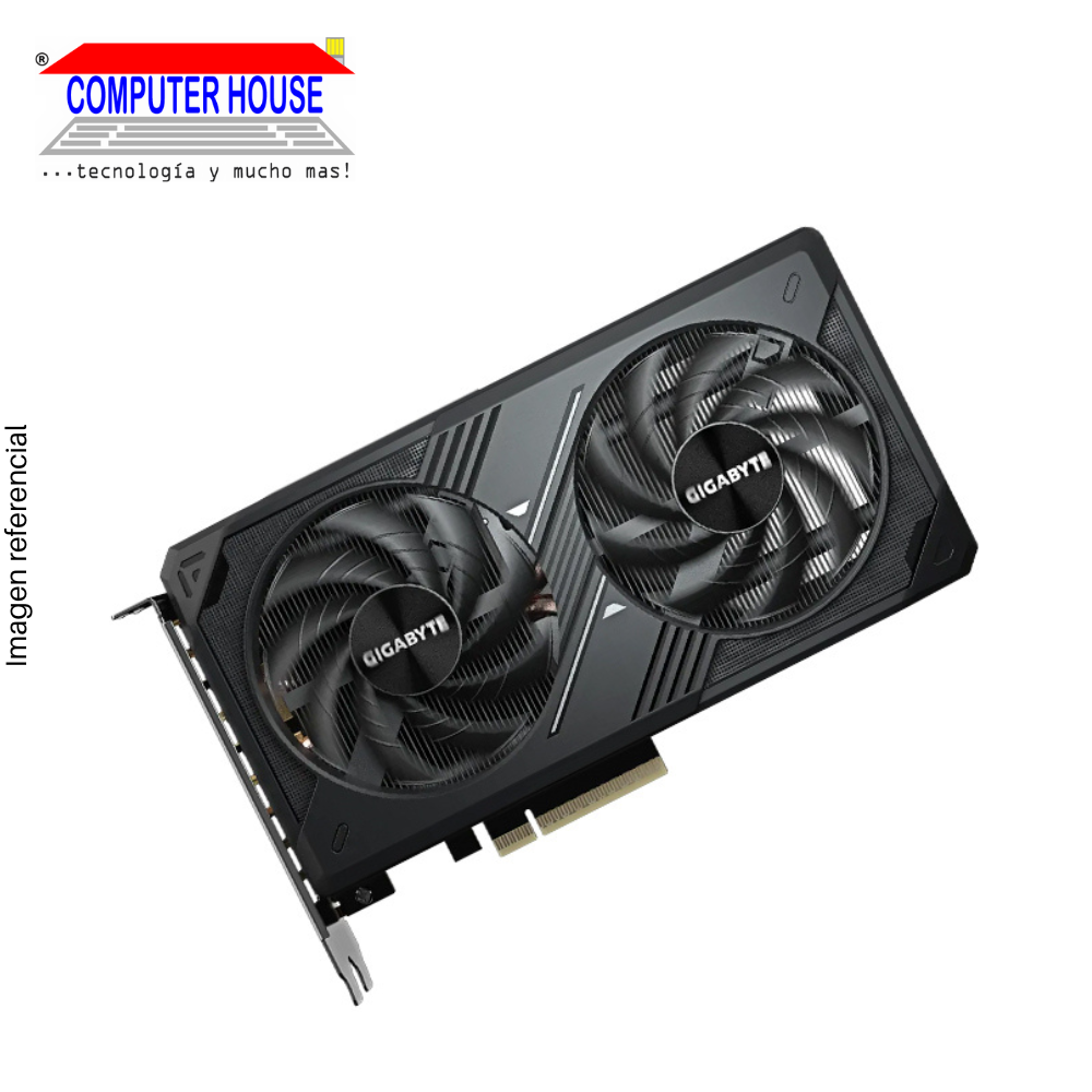 Tarjeta de Video GIGABYTE RTX5060 8GB, GDDR7, WINDFORCE OC, NVIDIA GeForce, 3xDisplayPort, 1xHDMI.