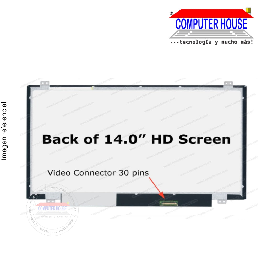 Laptop screen 14" HD 30 pins (matte)