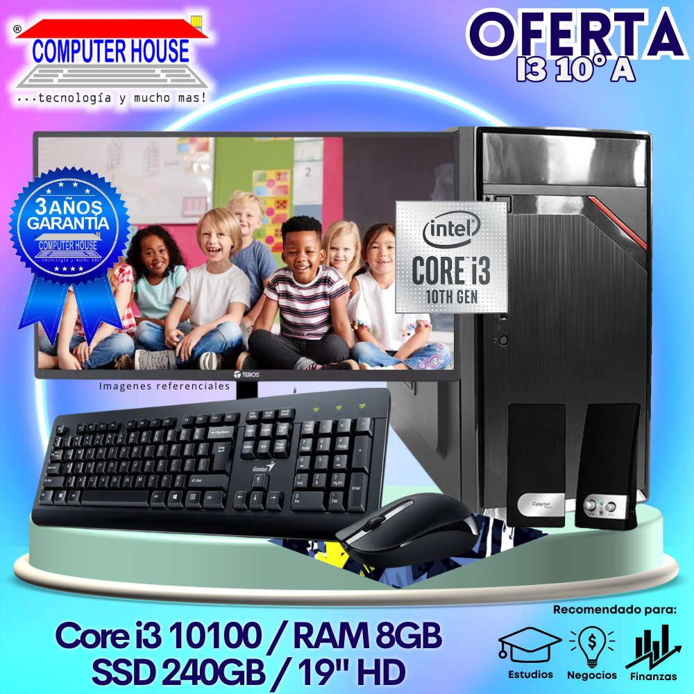 OFERTA: Desktop Core i3-10100 