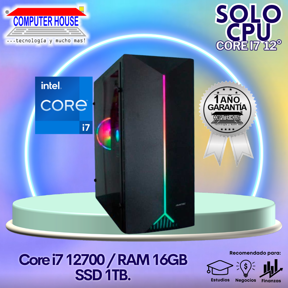 Solo CPU: Look Gamer Core i7-12700 