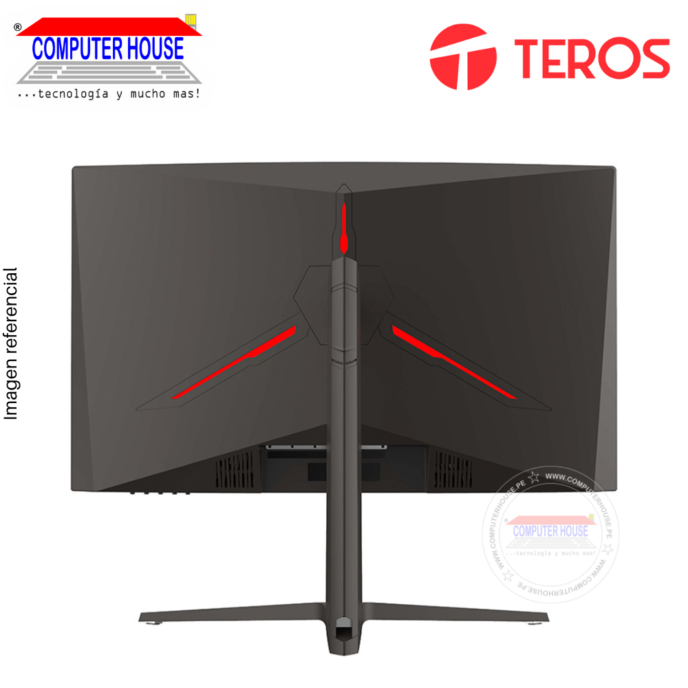 Monitor Gamer Teros 27" TE-2760G, Curvo, 1920x1080 FHD, 180Hz, 2Ms, Puertos 1xDisplayPort/2xHDMI.