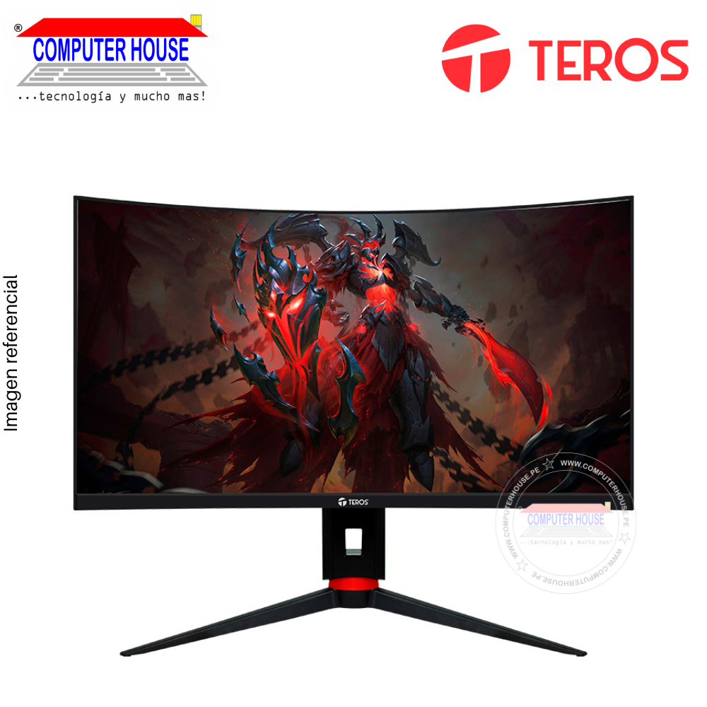 Teros 27" TE-2764G Curved Gamer Monitor, 1920x1080 FHD, 240Hz, 1MS, 2xDisplayPort/2xHDMI Ports. 