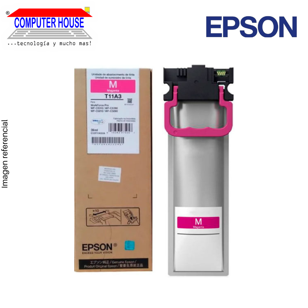 Tinta EPSON T11A Magenta, para WorkForce C5810. (T11A320-AL)