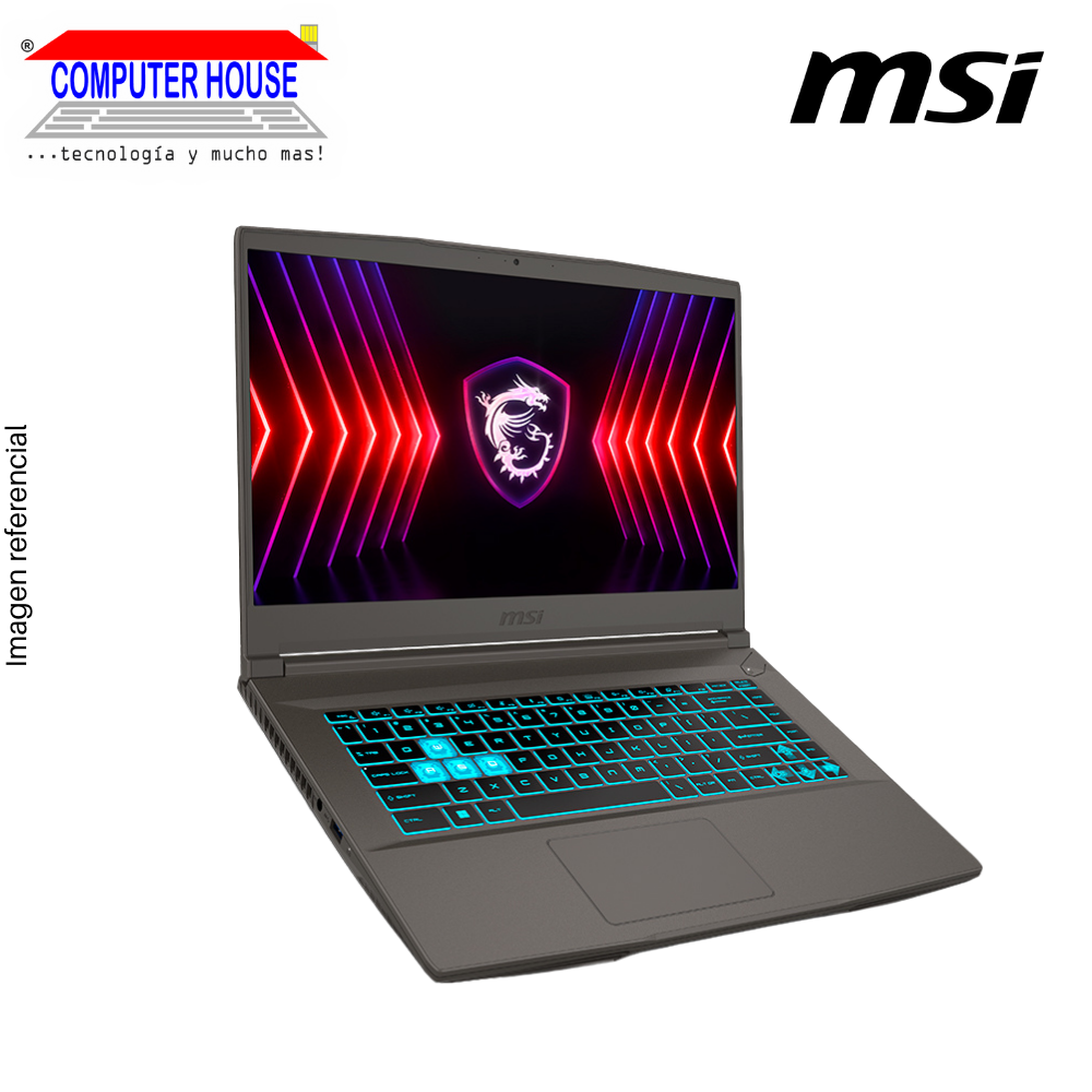 Laptop MSI Thin 15, Core i5-12450H, RAM 16GB, SSD 512GB, Video RTX3050 6GB, 15.6" FHD, FreeDos.