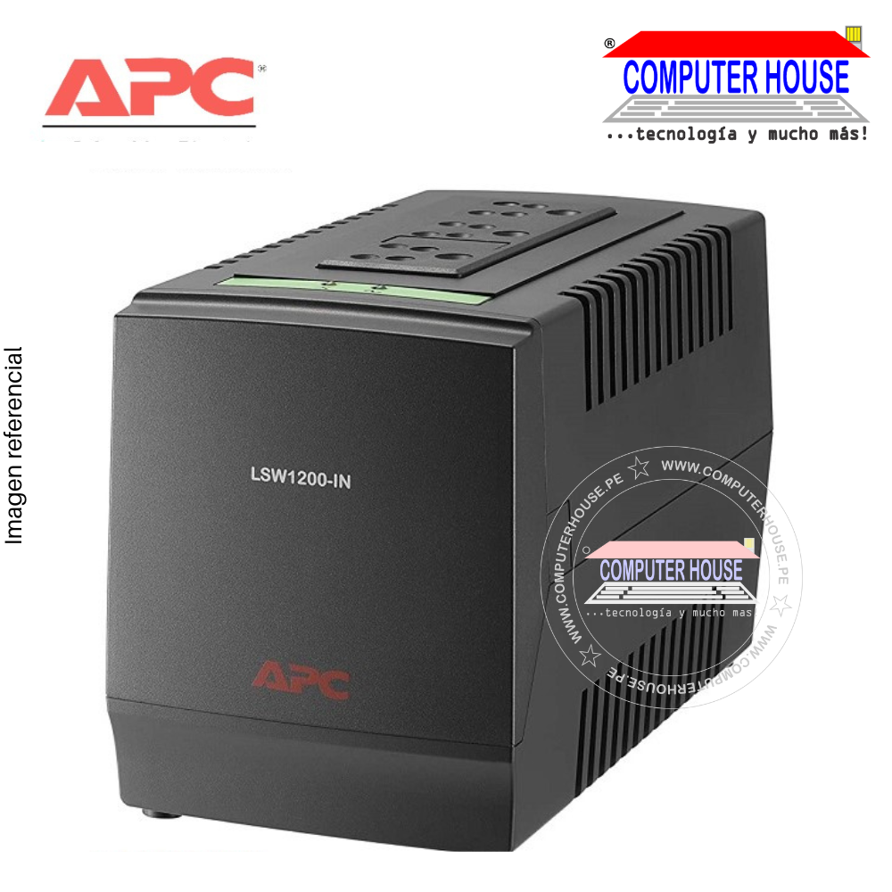 APC 1200VA / 600W Voltage Stabilizer, 3 220V outlets, (LSW1200-IND)