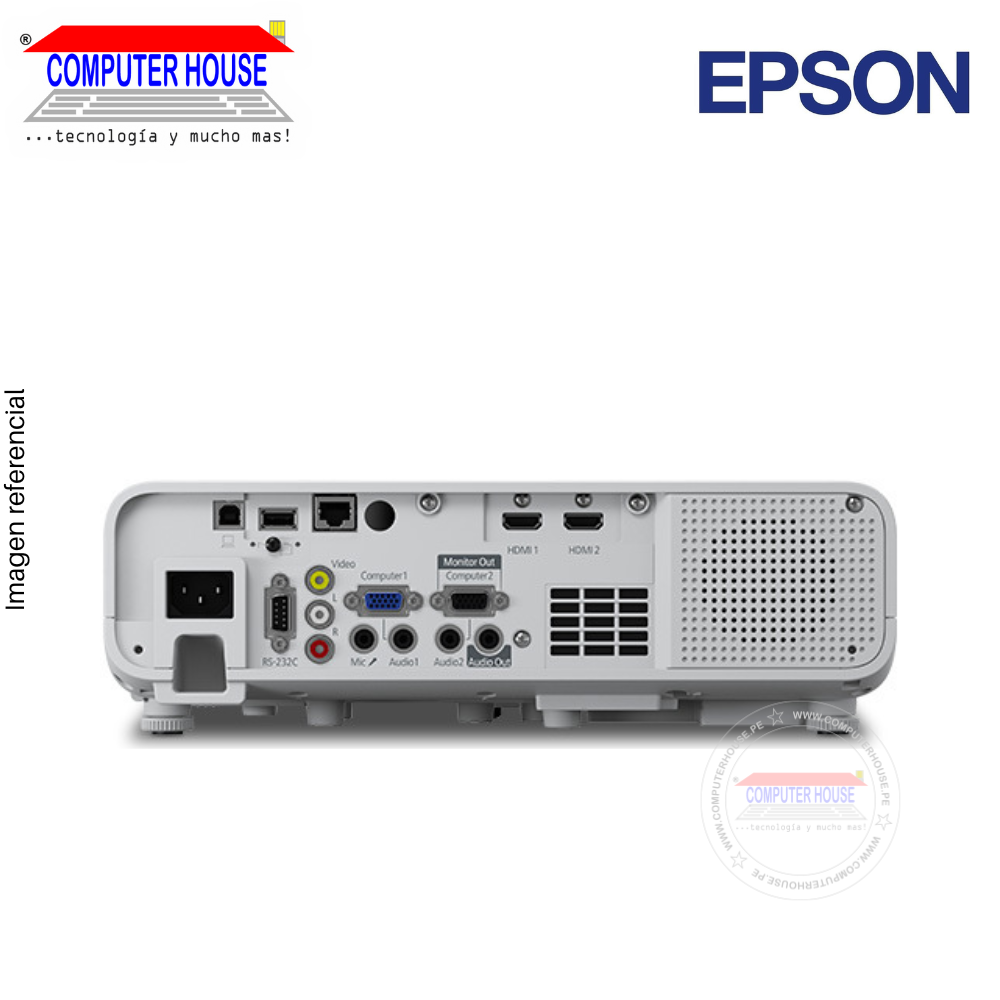 EPSON PowerLite L260F Projector, 4600 Lumens, 1920x1080, 3LCD, HDMI/VGA.