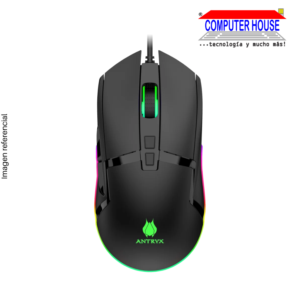 GAMING MOUSE ANTRYX CHROME STORM M730 DPI 4200 (AGM-CS730K) 