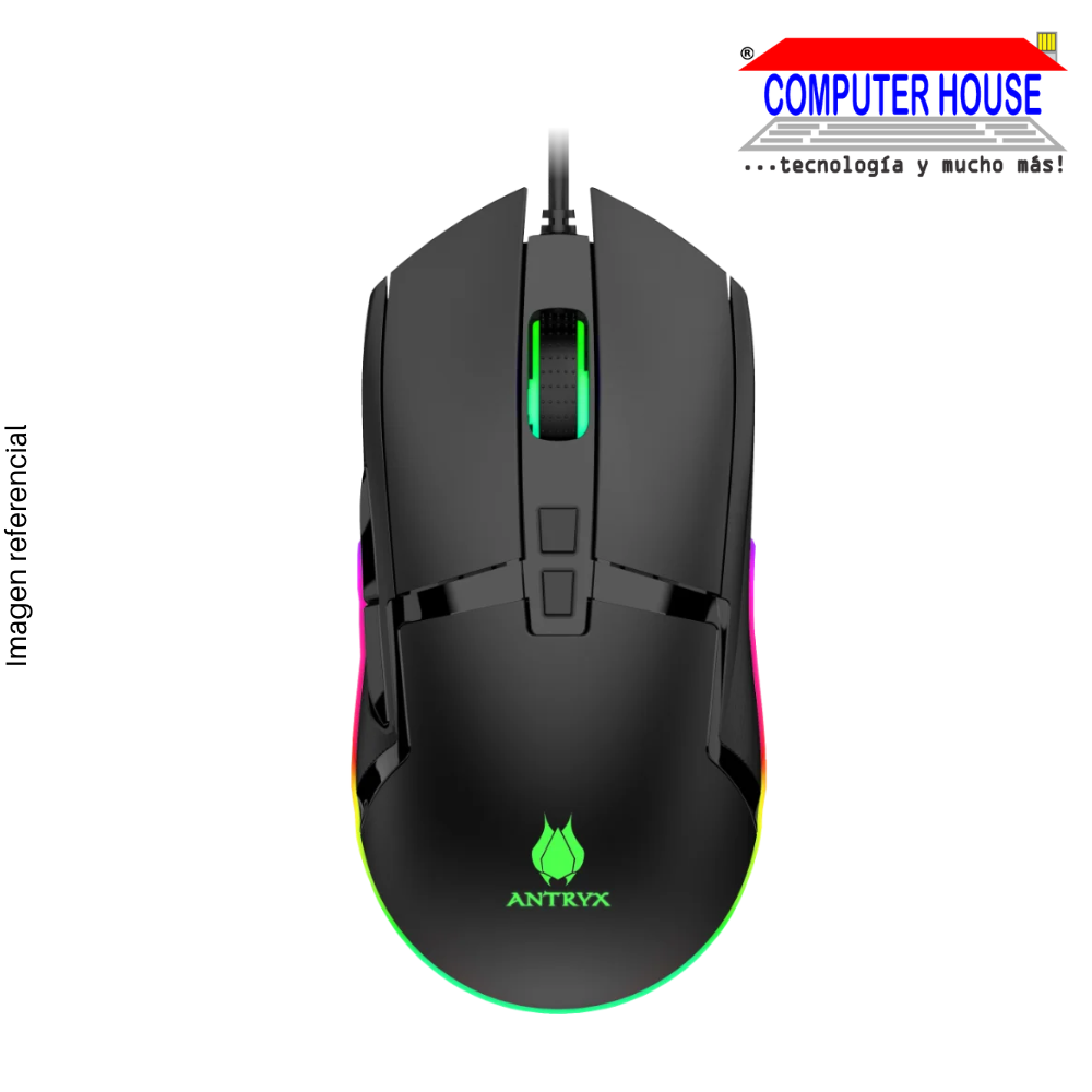 MOUSE GAMING ANTRYX CHROME STORM M730 DPI 4200 (AGM-CS730K)