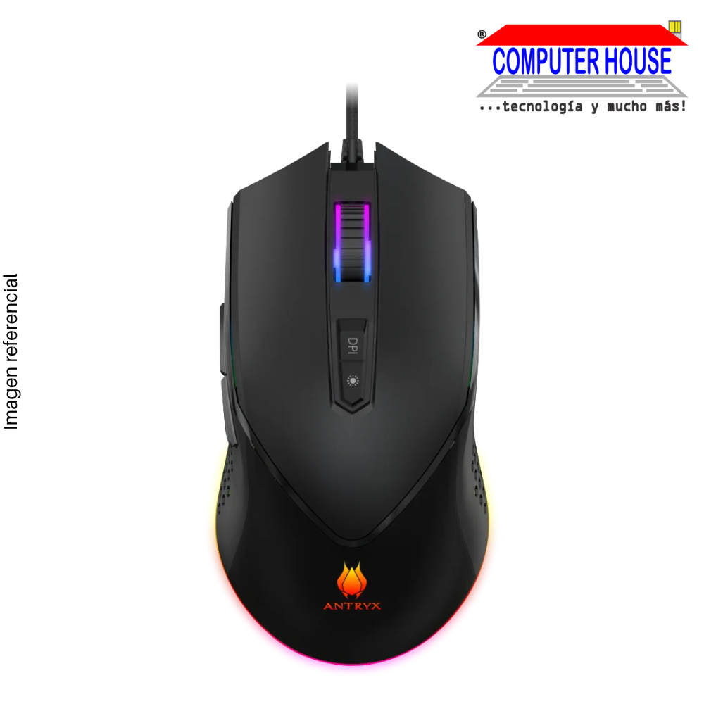 MOUSE GAMING ANTRYX CHROME STORM M750 DPI 4200 (AGM-CS750K)