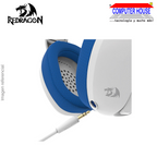 Audífono Inalámbrico REDRAGON H848B Ire, Sonido 7.1, Micrófono desmontable, Bluetooth, Azul.
