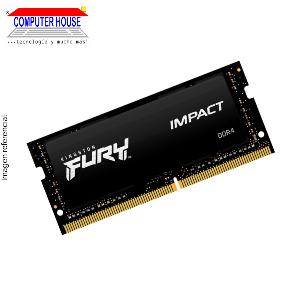 DDR4 SODIMM RAM KINGSTON 8GB, 3200Mhz, Fury Impact. 