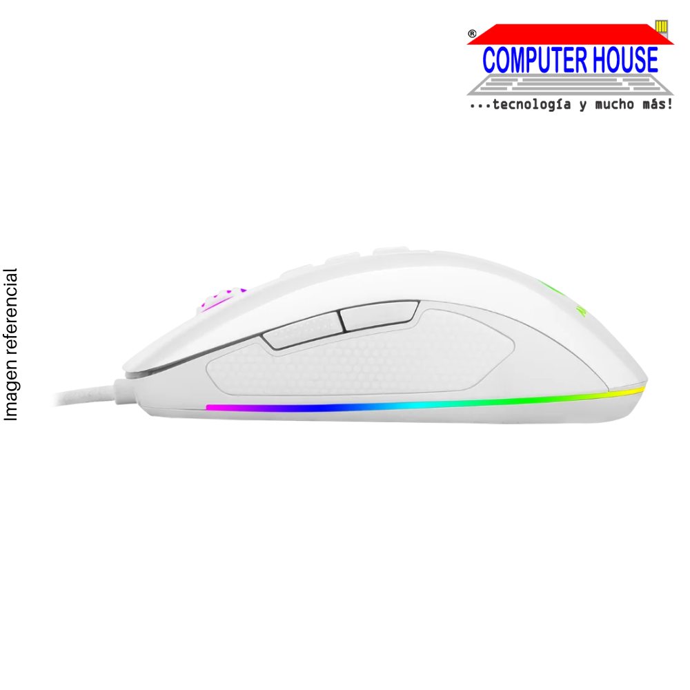 GAMING MOUSE ANTRYX CHROME STORM KURTANA WHITE DPI 12400, RGB (AGM-6200W) 